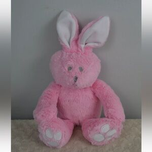 Triboro Quilt Manufacturer Bunny Rabbit Plush Stuffed Animal Toy Pink White Gray